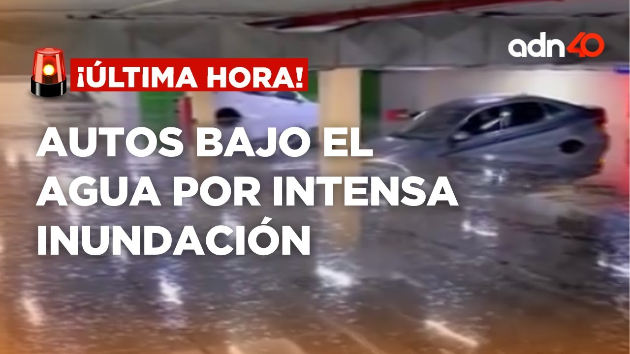 🚨¡Última Hora! Autos bajo el agua en el estacionamiento de Patio Pedregal