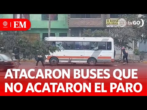 Ataques a Vehículos que no acataron el paro | Edición Mediodía | Noticias Perú