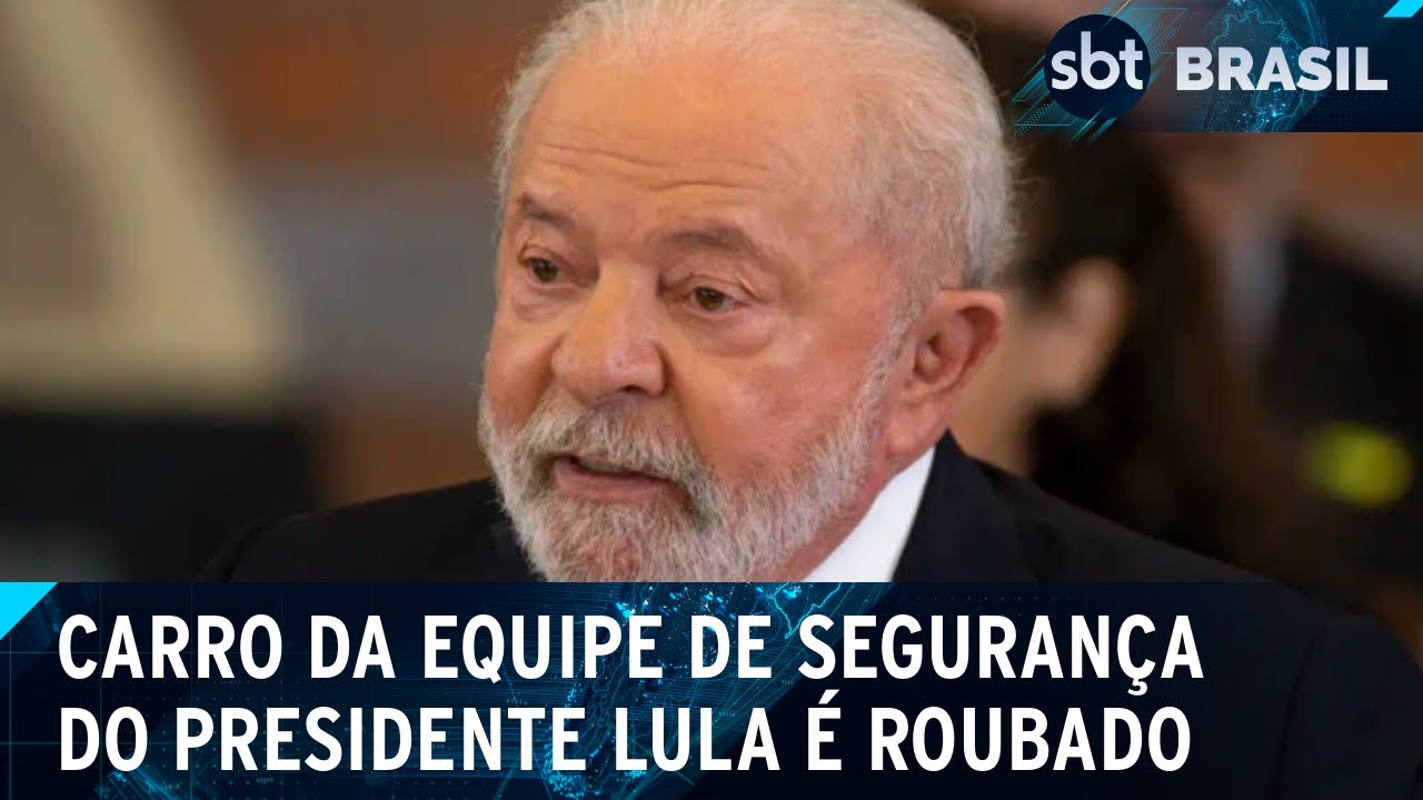 Carro da segurança de Lula é roubado no local de votação do presidente | SBT Brasil (04/10/24)
