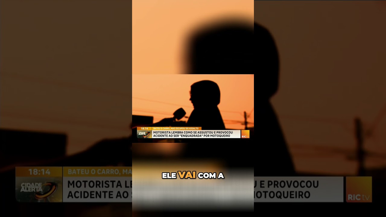 Motorista provoca acidente ao escapar de assalto; vítima teria sido “enquadrada” por um motoqueiro