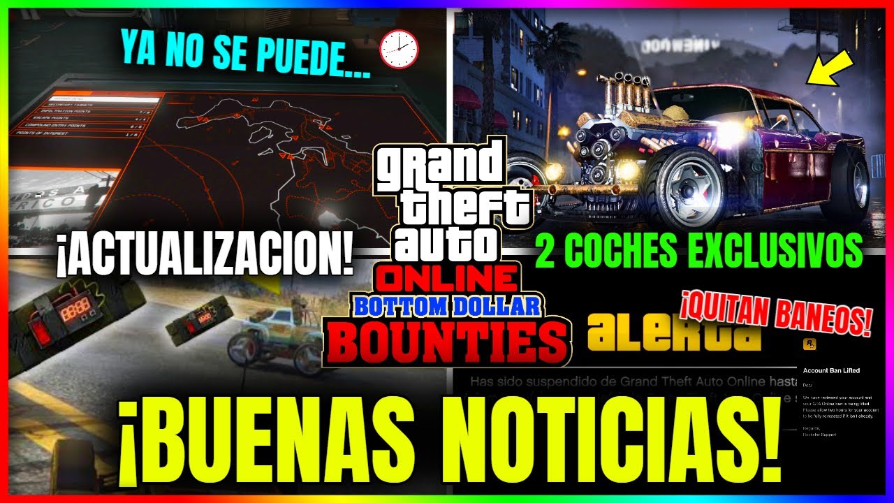BUENAS NOTICIAS GTA5 Online… NUEVA ACTUALIZACION, CAMBIOS, COCHES ESPECIALES, COSAS ELIMINADAS etc
