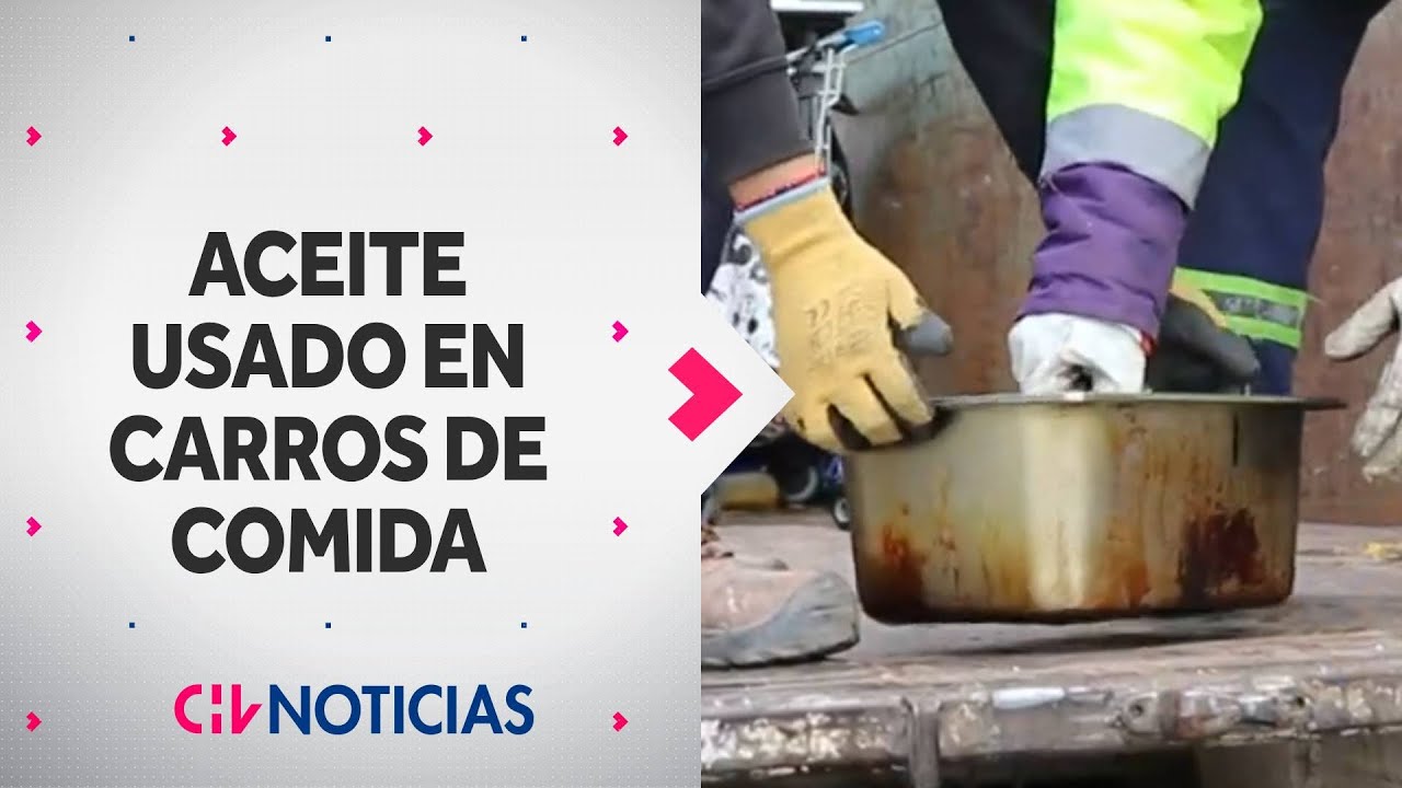 Alertan por ACEITE USADO en los Carros de Comida Ilegal en el centro de Santiago – CHV Noticias