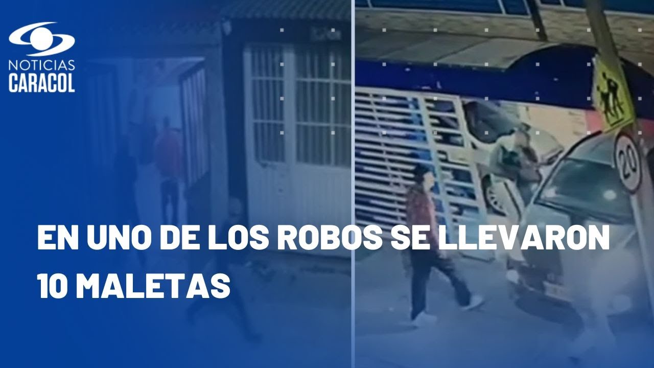 Ladrones de carros en Bogotá cometieron tres robos y le dispararon a una víctima