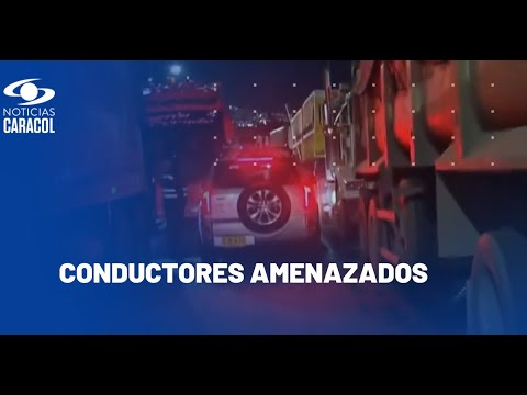 Paro camioneros: conductores de carros particulares y de buses municipales reciben amenazas
