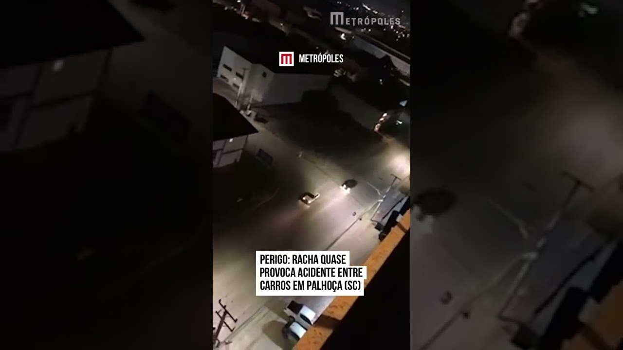 Perigo: racha quase provoca acidente entre carros Palhaço (SC)