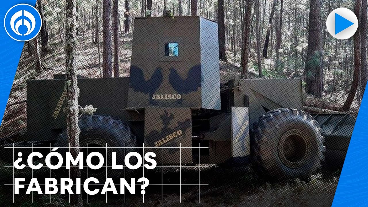 Los carros blindados del CJNG