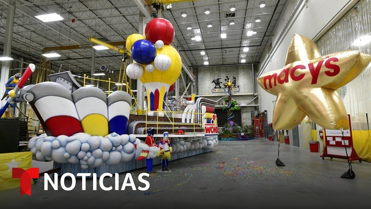 Así alistan los carros alegóricos del desfile de Macy's | Noticias Telemundo