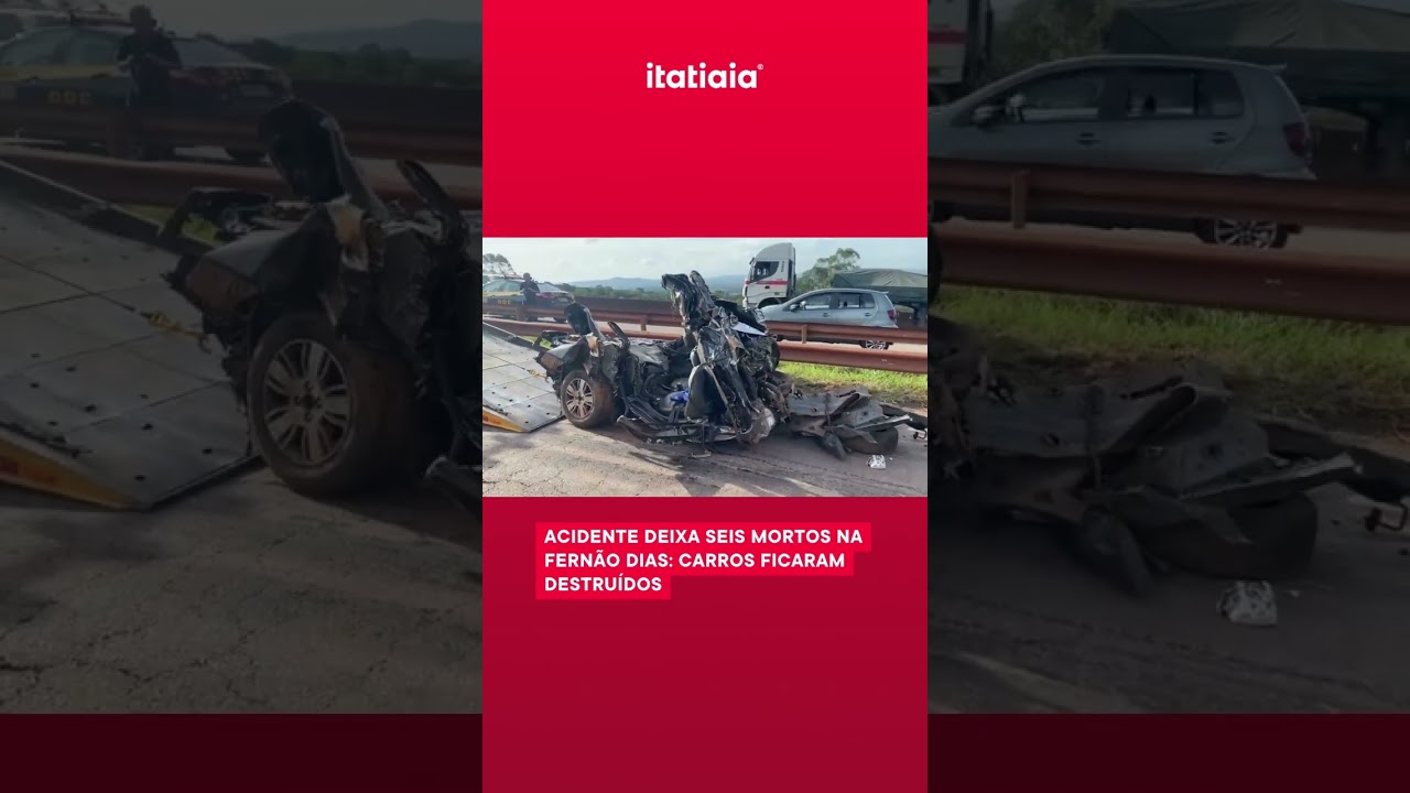 ACIDENTE DEIXA MORTOS NA FERNÃO DIAS EM IGARAPÉ: CARROS FICARAM DESTRUÍDOS #shorts
