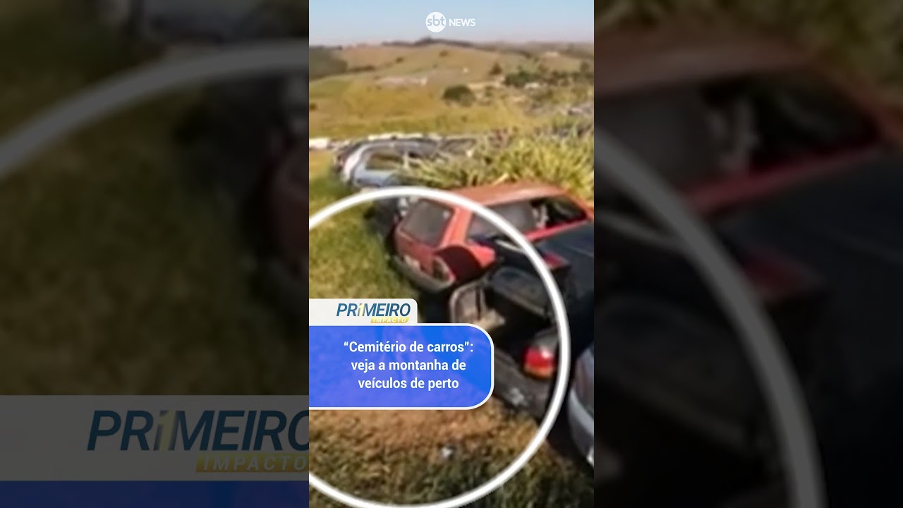 “Cemitério de carros”: veja a montanha de veículos de perto