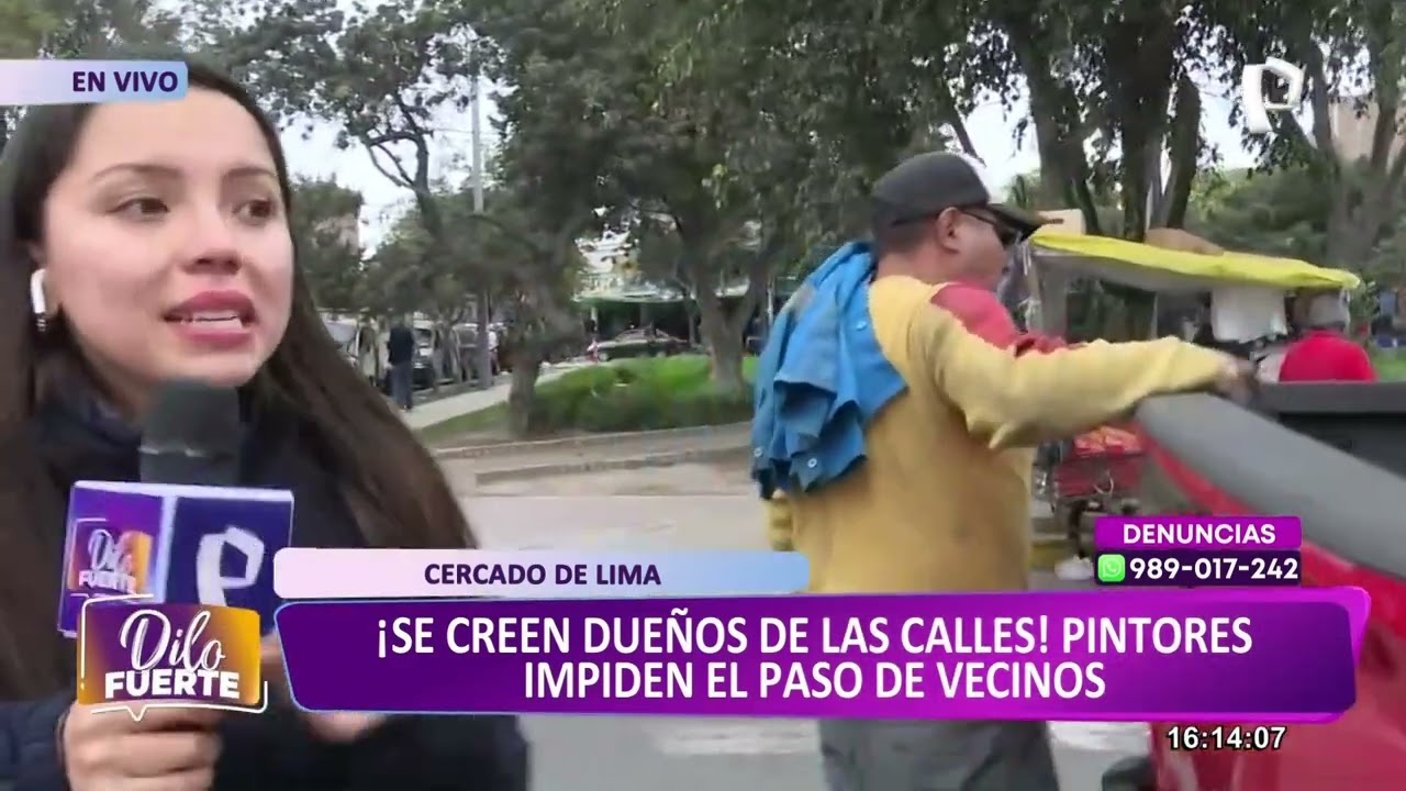Cercado de Lima: Pintores de carros se adueñan de pistas y veredas