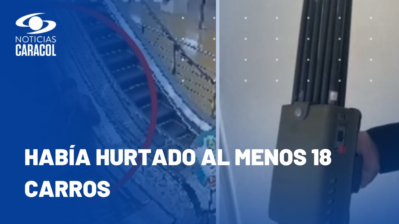 Con ‘control maestro’, este delincuente robaba carros en centros comerciales de Bogotá