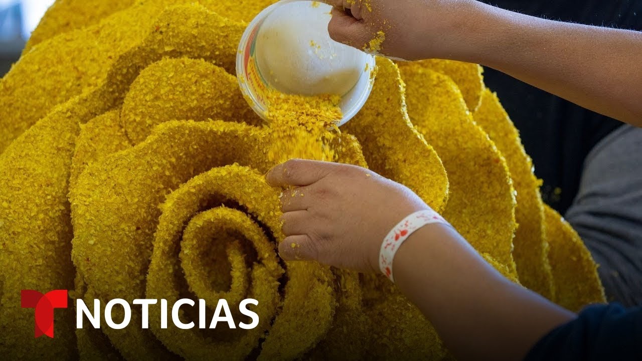 Alistan más de 40 carros alegóricos para el tradicional Desfile de las Rosas | Noticias Telemundo