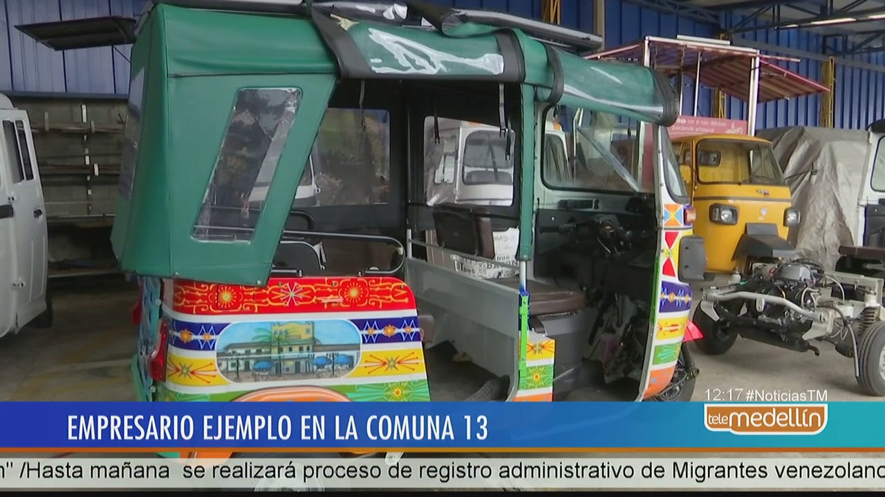 Ingeniero de la Comuna 13 fabrica carrocerías para moto carros [Noticias] – Telemedellín
