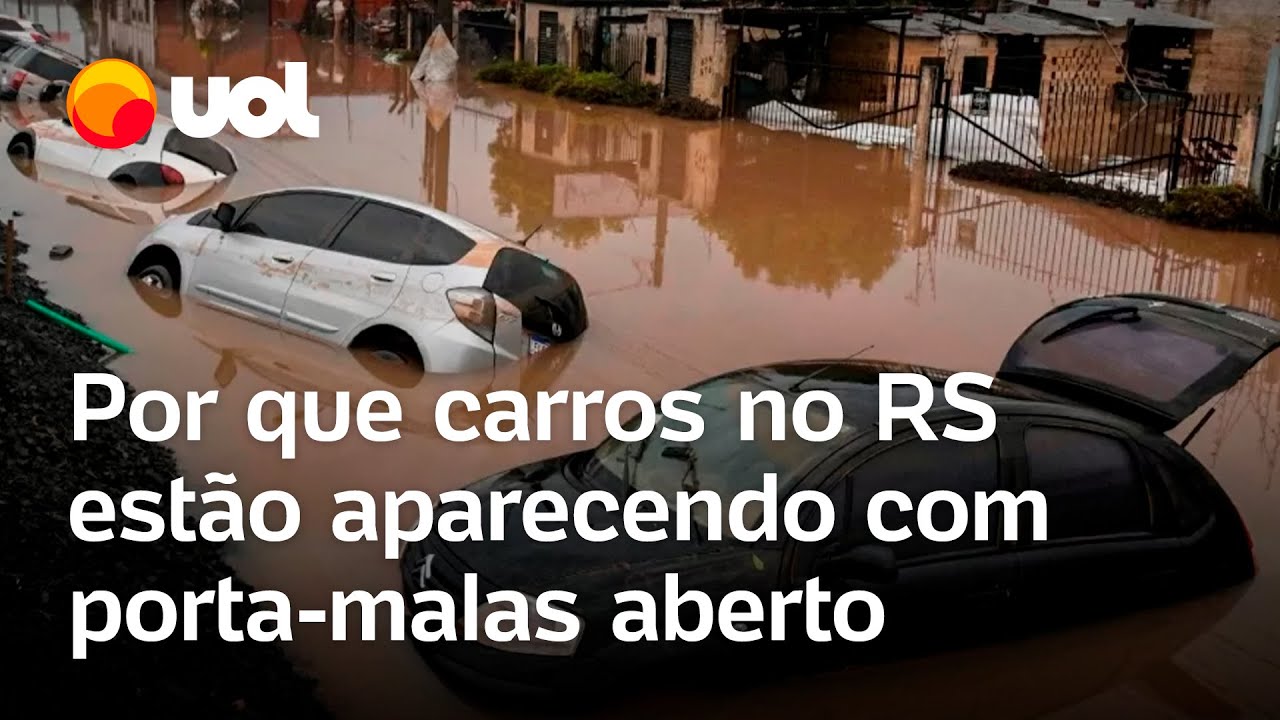 Rio Grande do Sul: Por que carros alagados estão aparecendo com porta-malas aberto