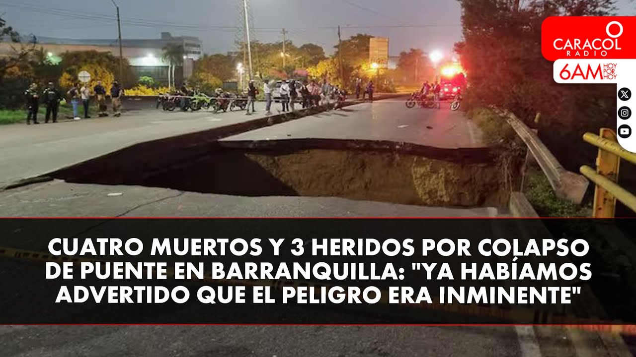 Vi carros en el hueco y escuché voces pedían auxilio: testigo en colapso de puente en Soledad