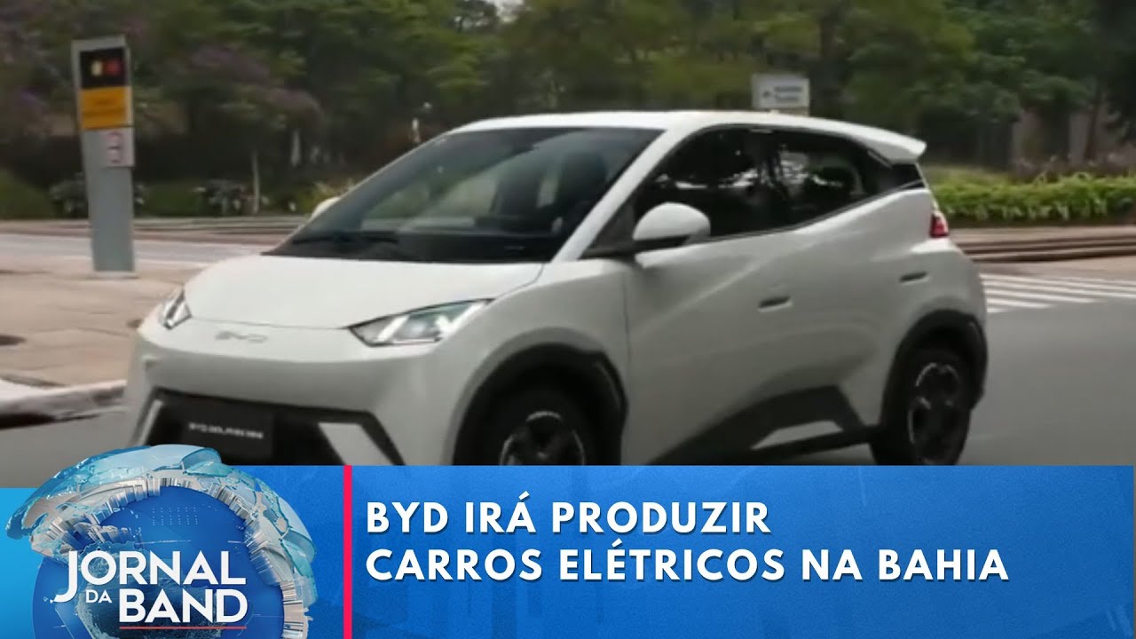BYD inicia obras da 1ª fábrica de carros elétricos na história do Brasil | Jornal da Band