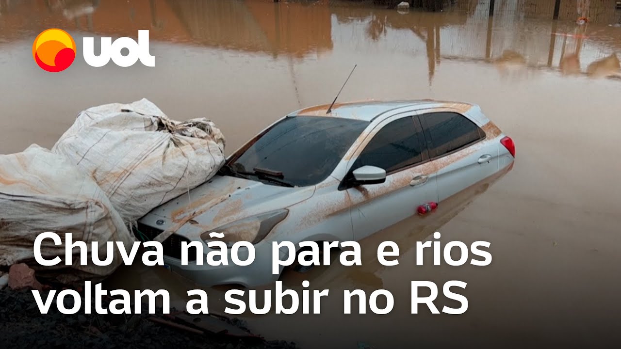 Rio Grande do Sul: vídeos mostram volta da chuva e carros que foram levados pela correnteza
