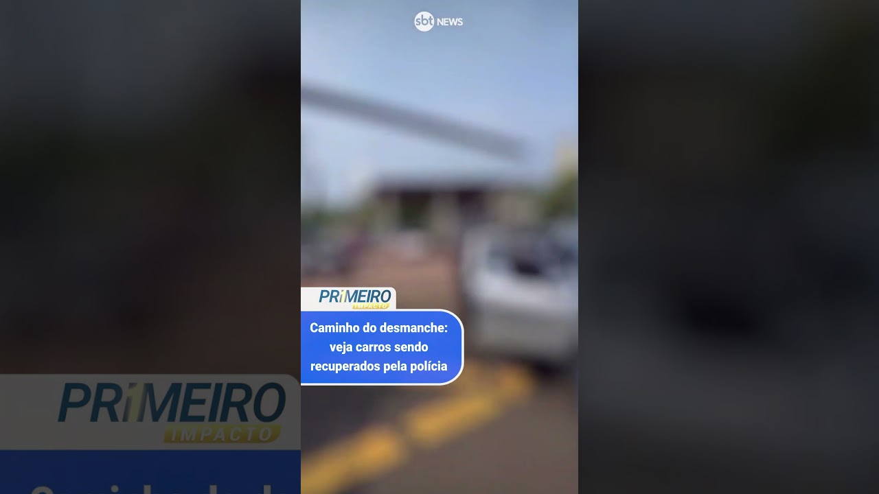 Caminho do desmanche: veja carros sendo recuperados pela polícia