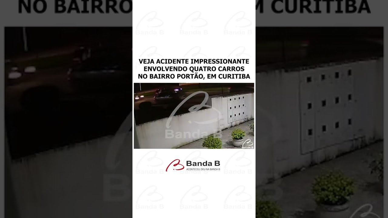 Vídeo flagra acidente impressionante envolvendo quatro carros na Av. Presidente Kennedy #shorts
