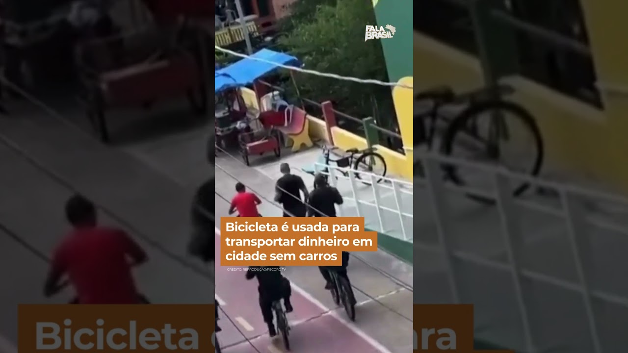 Bicicleta é usada para transportar dinheiro em cidade sem carros #Shorts