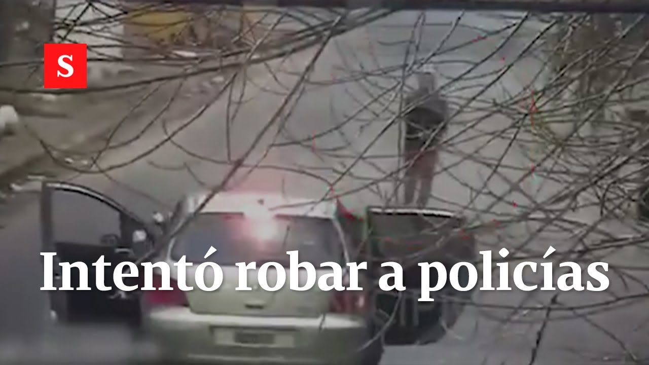 Un hombre intentó robar 4 carros y el último era de policías encubiertos | Videos Semana