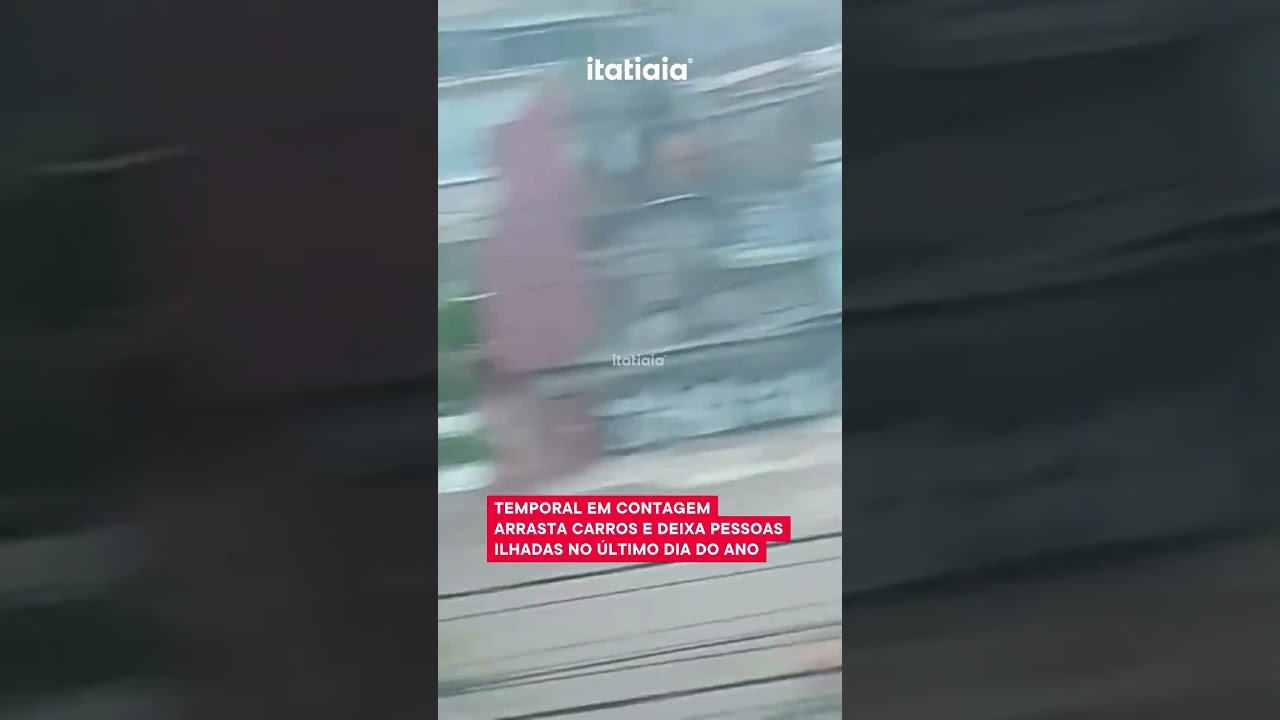 TEMPORAL EM CONTAGEM ARRASTA CARROS E DEIXA PESSOAS ILHADAS