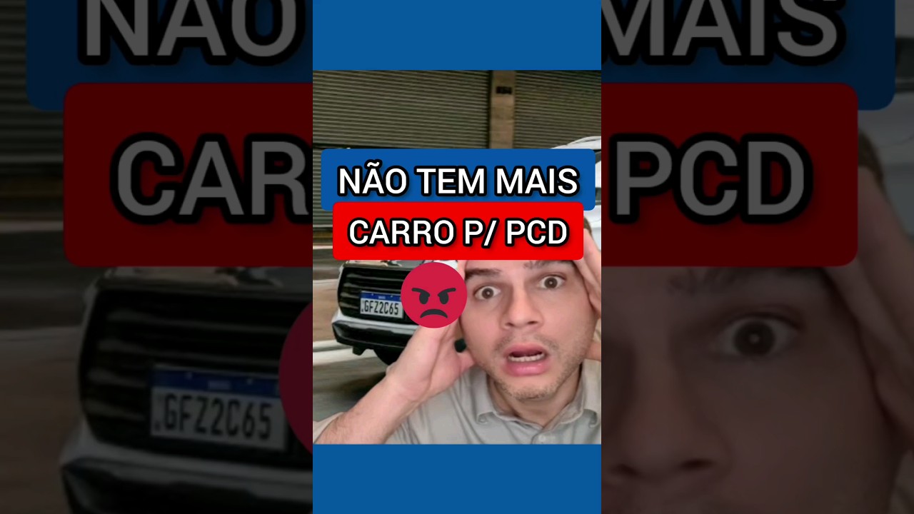 É MUITO GRAVE! O FIM DOS CARROS PCD À PORTA #shorts