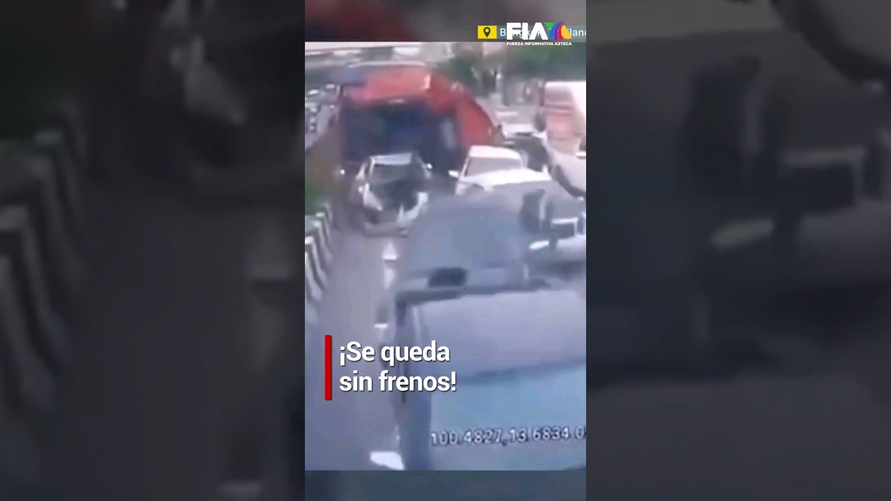 ¡SE LLEVÓ A UN MONTÓN DE CARROS! | Camión se queda sin frenos en Bangkok