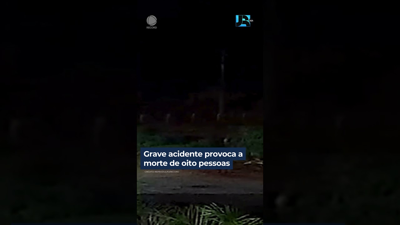 Grave acidente entre dois carros provoca a morte de oito pessoas em Goiás #shorts #JornalDaRecord