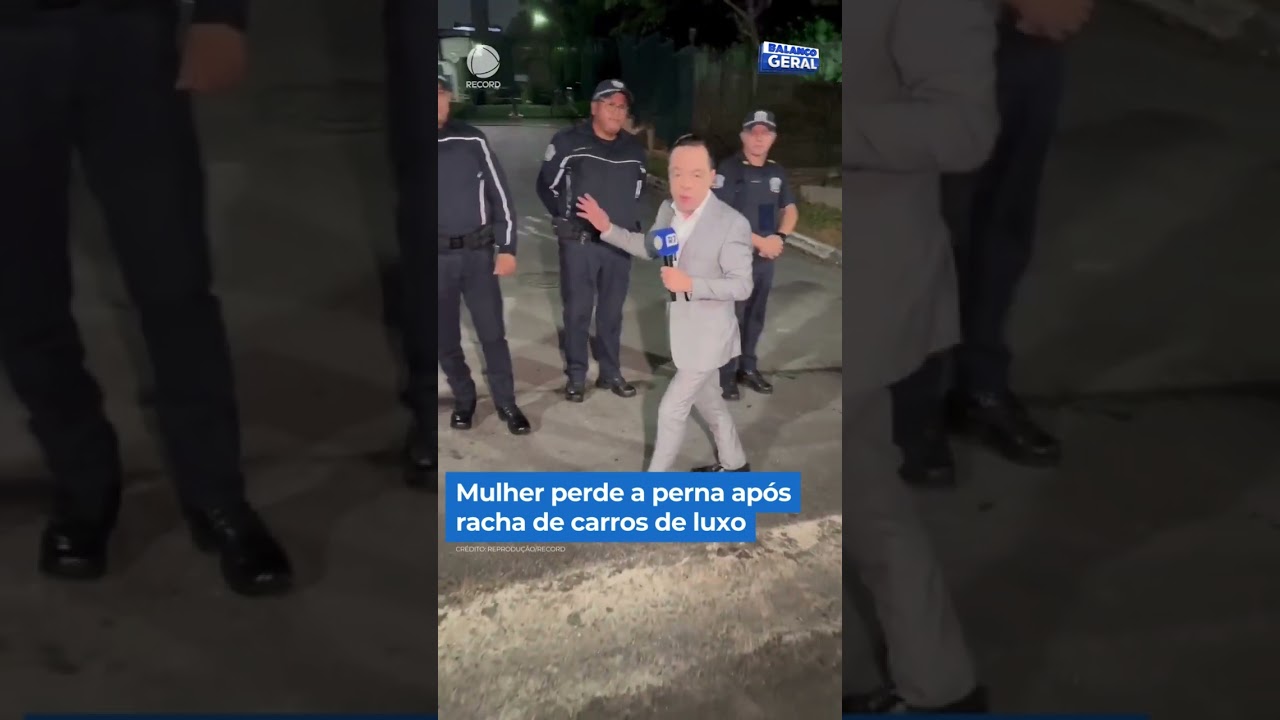 Mulher perde a perna após racha de carros de luxo #shorts