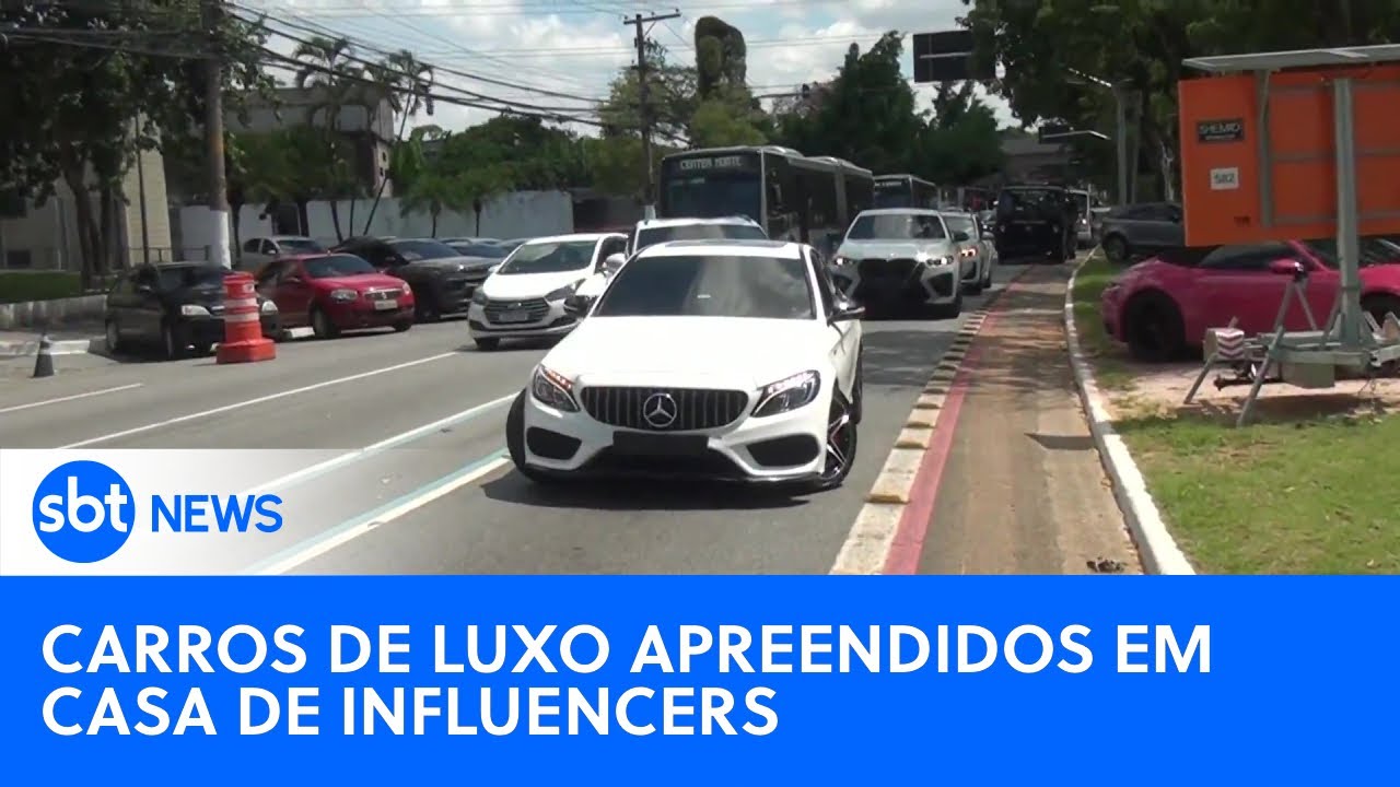 SP: Carros e motos de luxo são apreendidos em casa de casal de influencers | #SBTNewsnaTV (22/03/24)