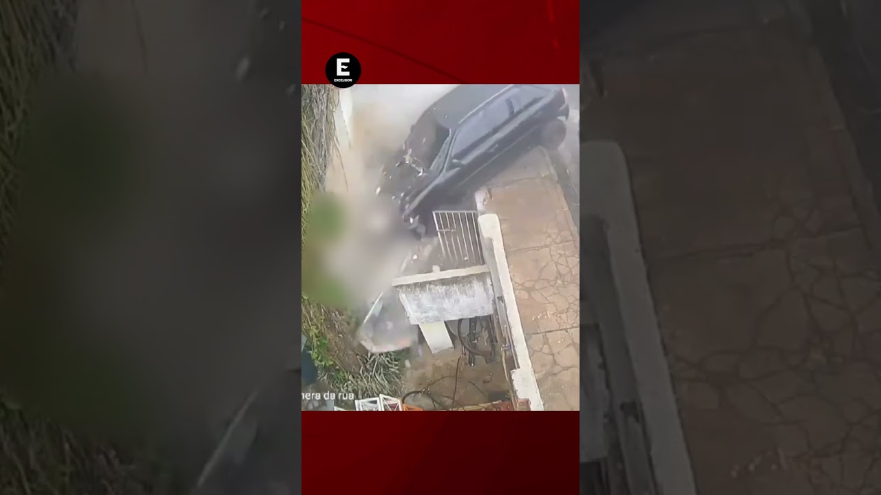 Auto choca contra barda y aplasta a una mujer que subía las escaleras