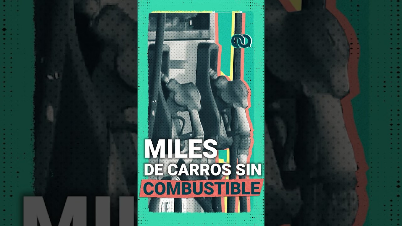 Miles de carros sin combustible