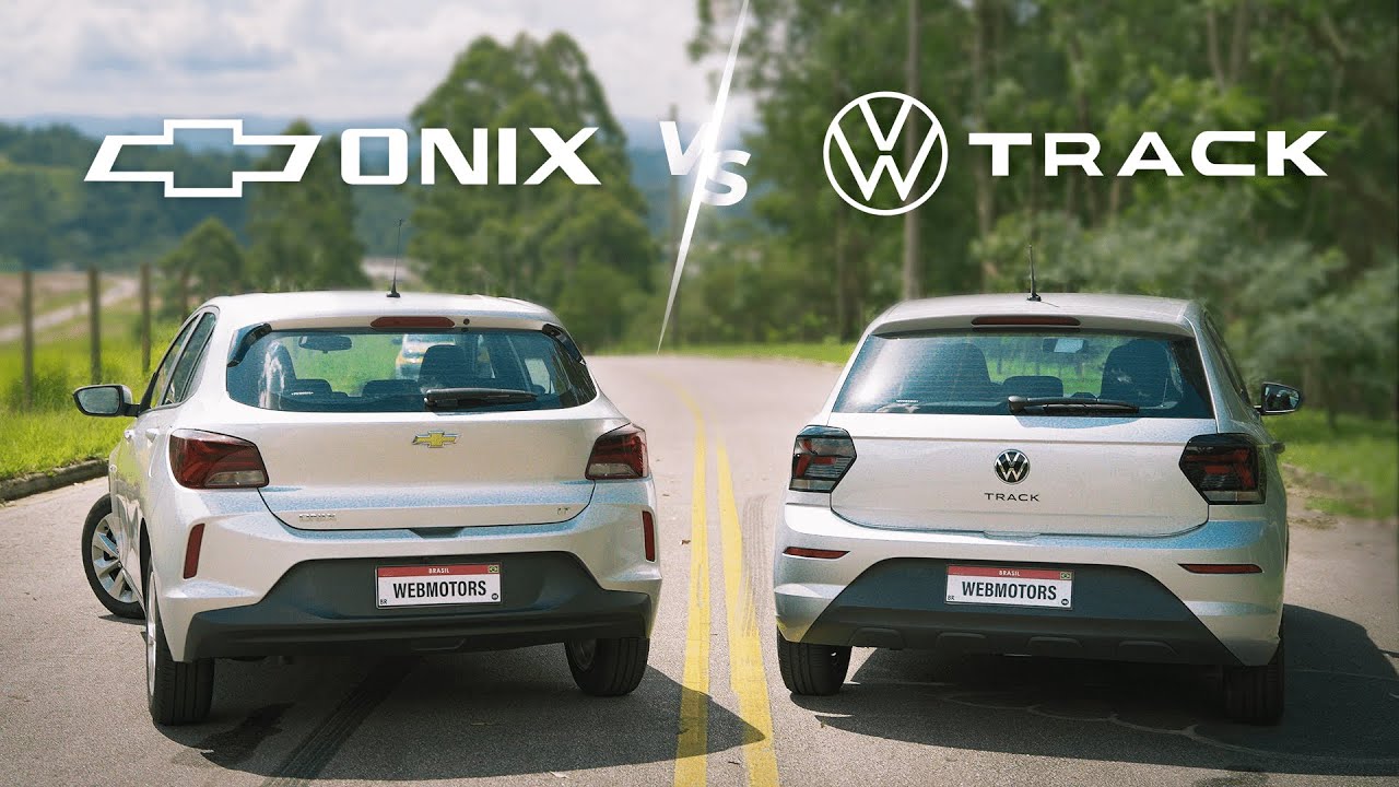 Comparativo: Chevrolet Onix LT 1.0 vs Volkswagen Polo Track 2023 – Qual oferece mais por menos?