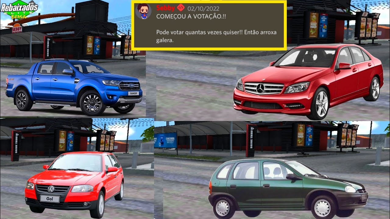 ATUALIZAÇÃO DO REBAIXADOS ELITE BRASIL VOTAÇÃO DE NOVOS CARROS