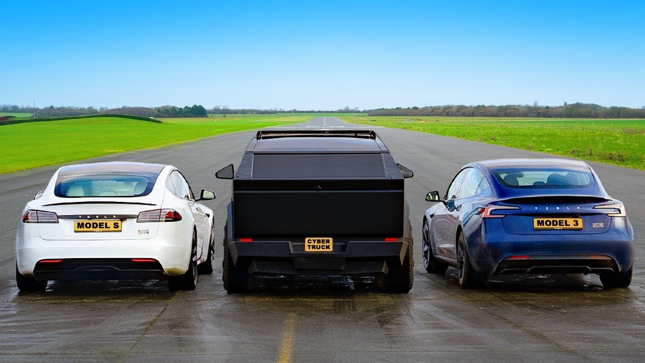 Cyberbeast vs Teslas Mais Rápidos: CORRIDA DE ARRANCADA