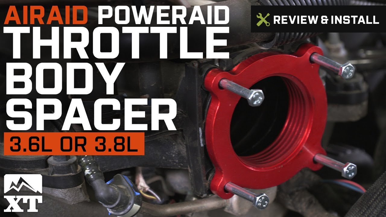 Jeep Wrangler Airaid PowerAid Throttle Body Spacer (2007-2017 JK 3.8L, 3.6L) Review & Install