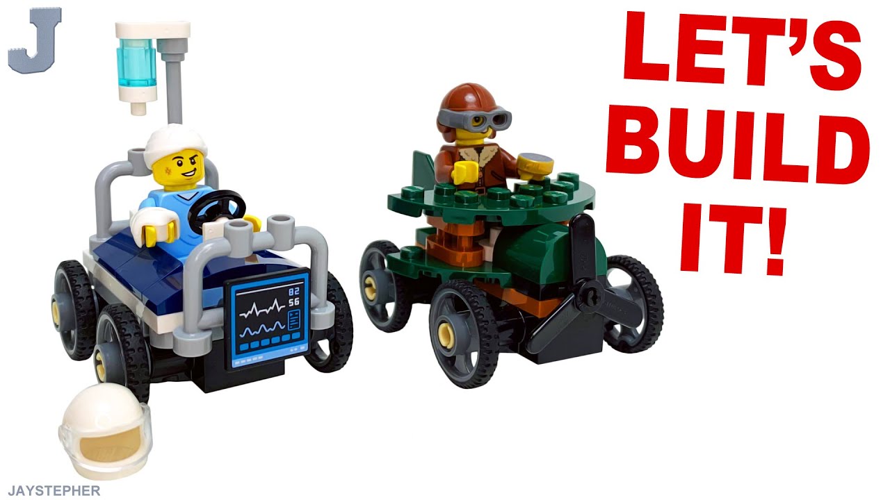 LEGO City 2025 Aeroplane Vs Hospital Bed Race Car Pack 60459 Unboxing, Build, & Review