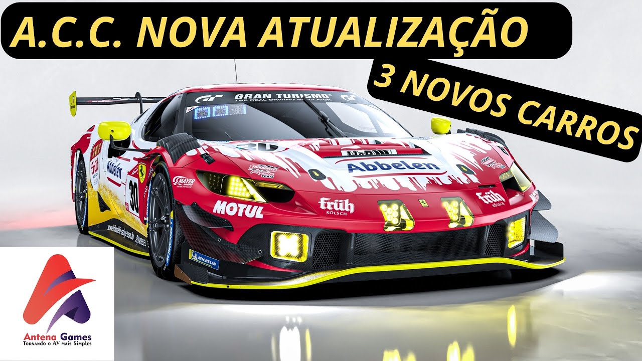 NOVA ATUALIZAÇÃO DO ASSETTO CORSA COMPETIZIONE . NOVOS CARROS GT3 2023 E NOVA PISTA.