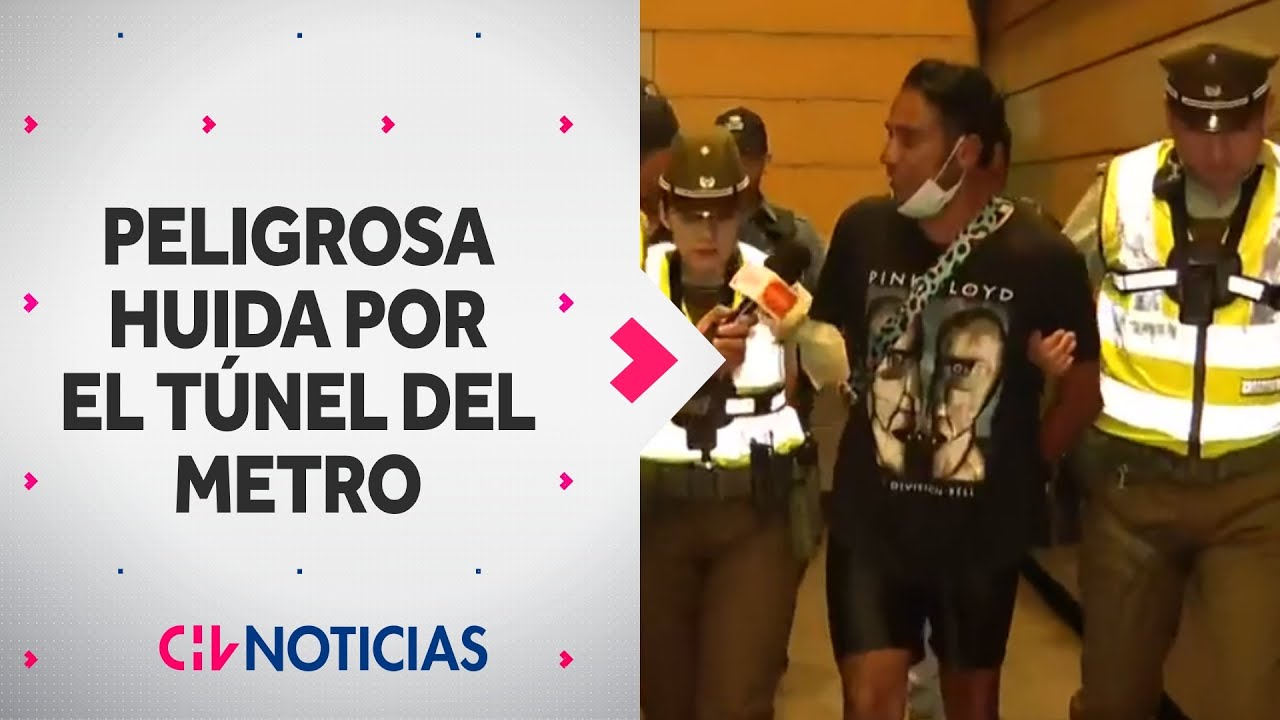 PELIGROSA HUIDA: Sujeto ingresó a túnel del Metro para escapar de fiscalización – CHV Noticias