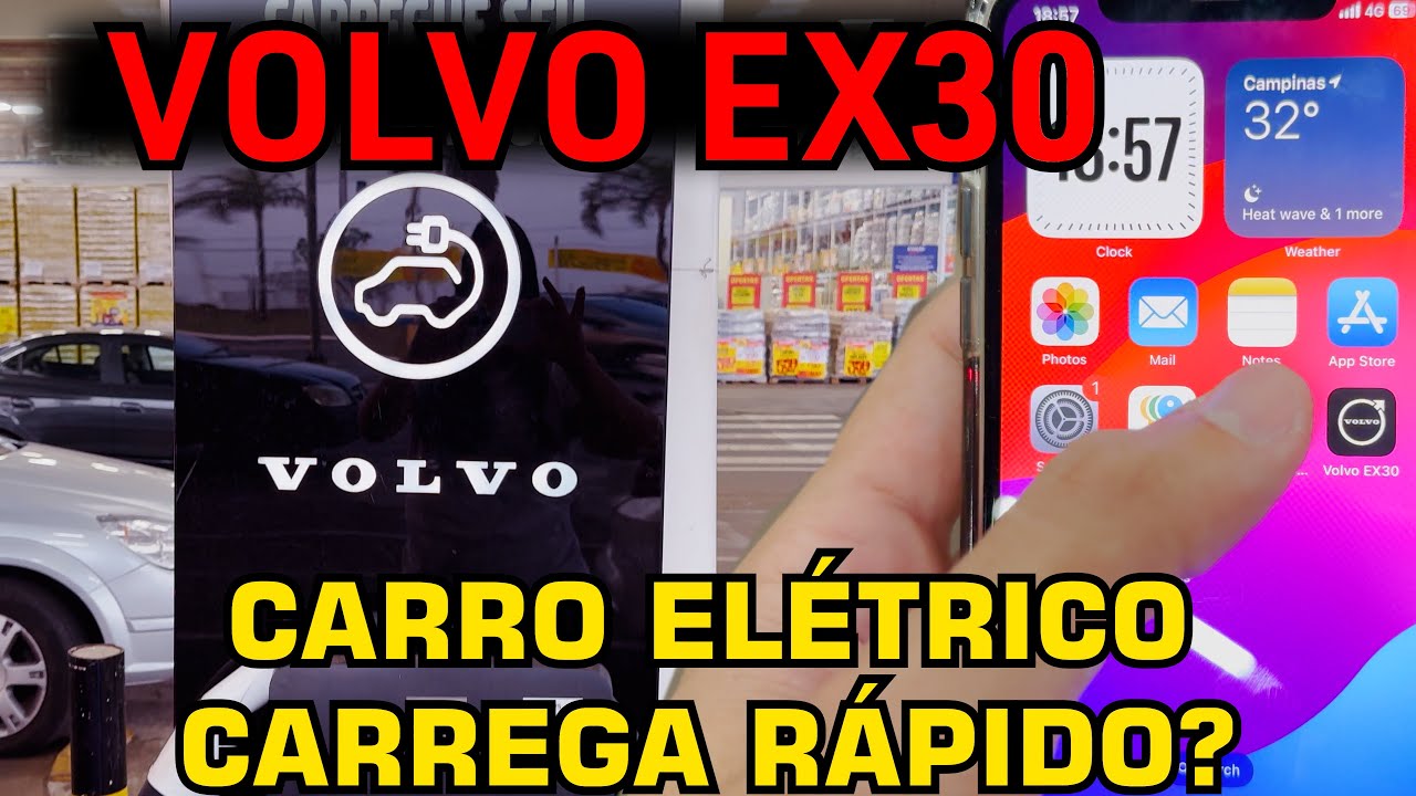 QUANTO DEMORA PARA CARREGAR UM CARRO ELÉTRICO? – VOLVO EX30