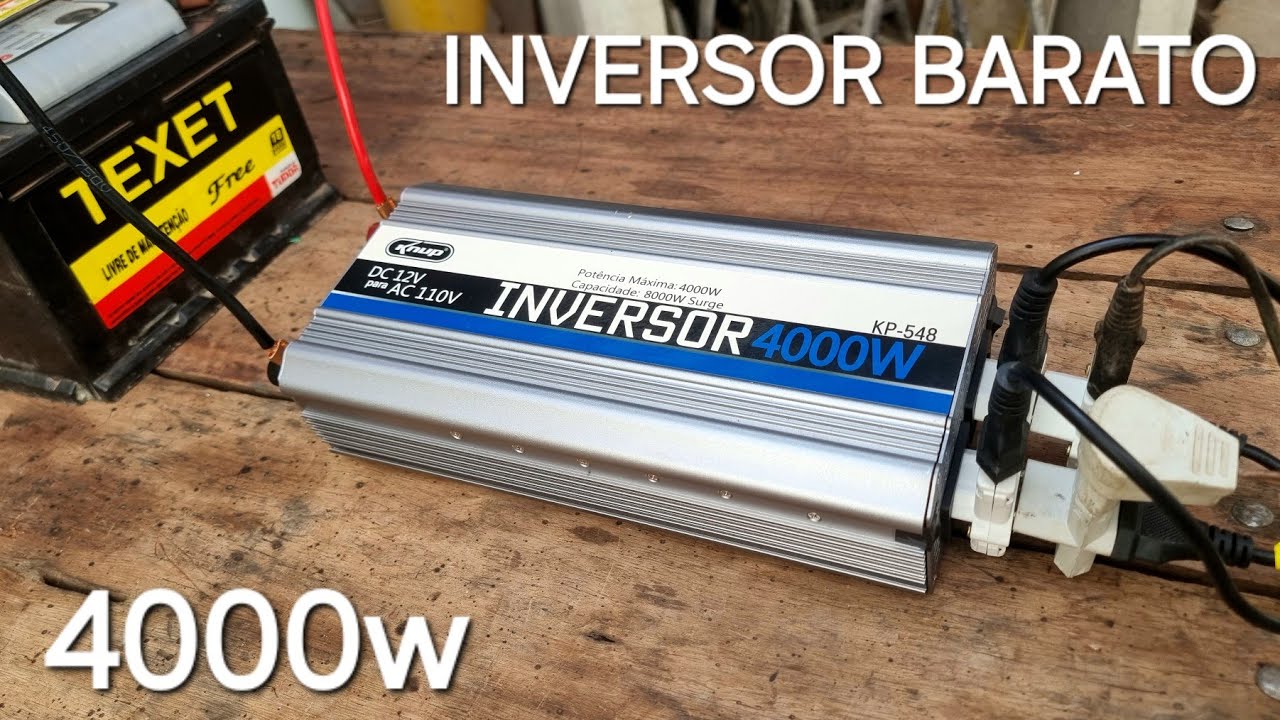 TESTAMOS UM INVERSOR BARATO DE 4000W DA KNUP