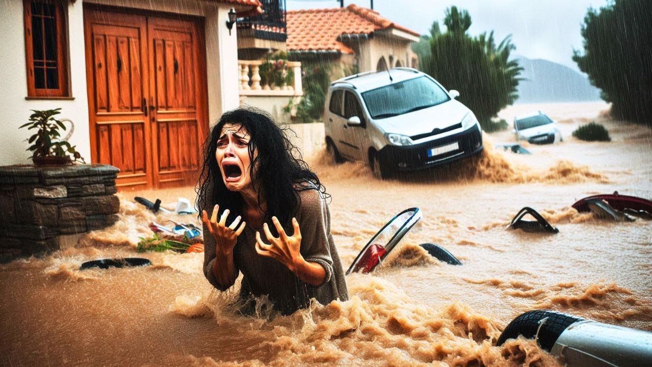 A GRÉCIA ESTÁ EM CAOS! TEMPESTADES VIOLENTAS ATINGEM PAROS, MYKONOS E CRETA.
