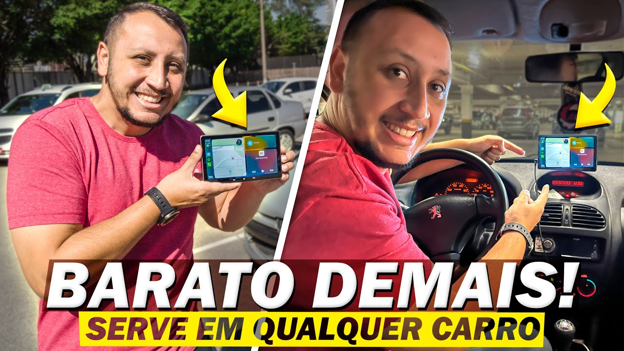 A SOLUÇÃO PARA TODOS OS CARROS: A CENTRAL MULTIMIDIA PORTÁTIL que VOCÊ PRECISA!