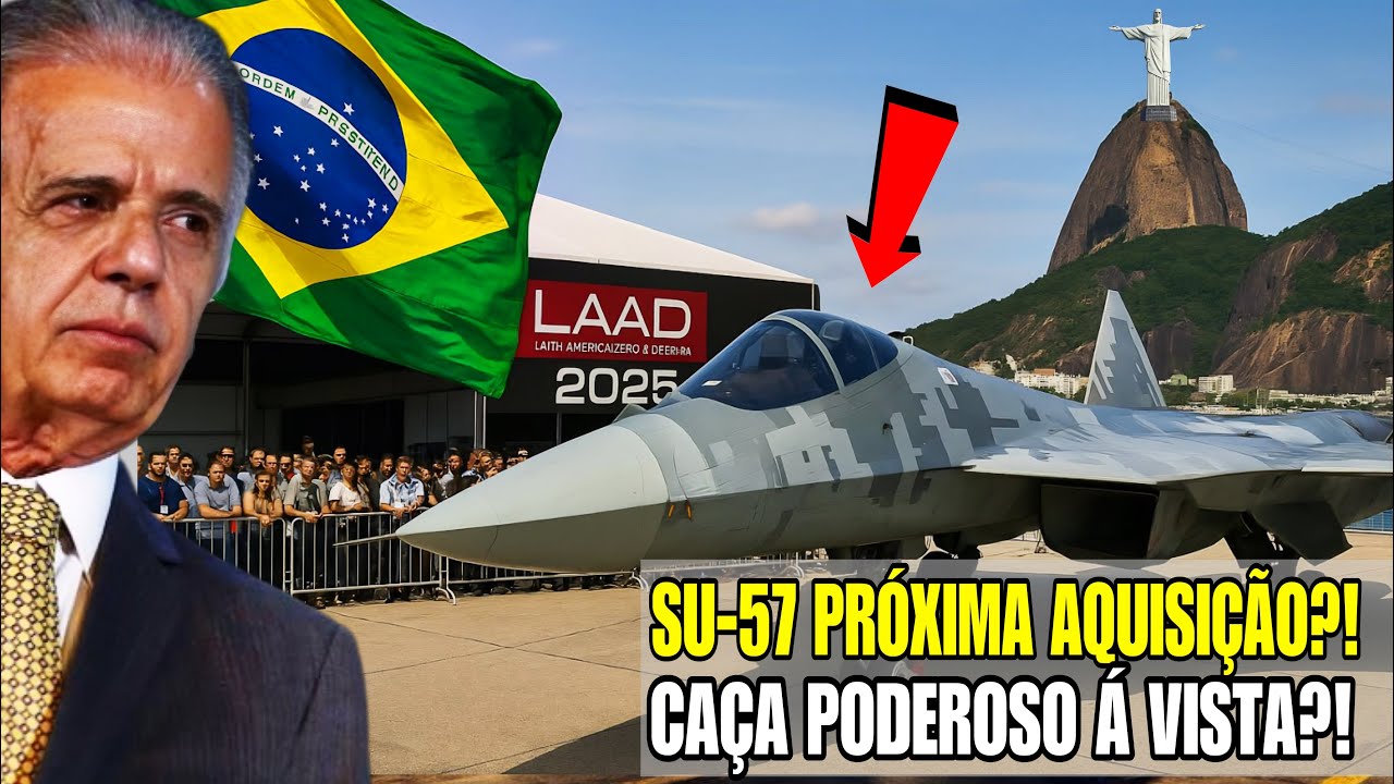 🚨”BRASIL PERTO DE COMPRAR O CAÇA SU-57? RÚSSIA TRAZ AVIÃO FURTIVO PARA A LAAD 2025 HOJE NO RIO !”