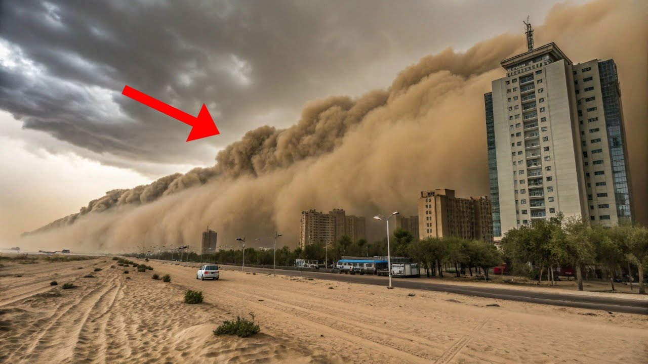 China hit by Apocalyptic Sandstorm, Hotan Disappears in a Cloud of Doom!