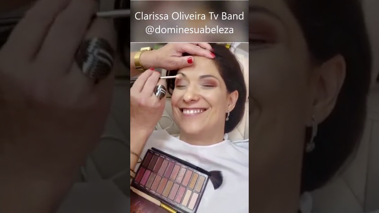 Clarissa Oliveira – Band Noticias, makeup by Carmen Stella