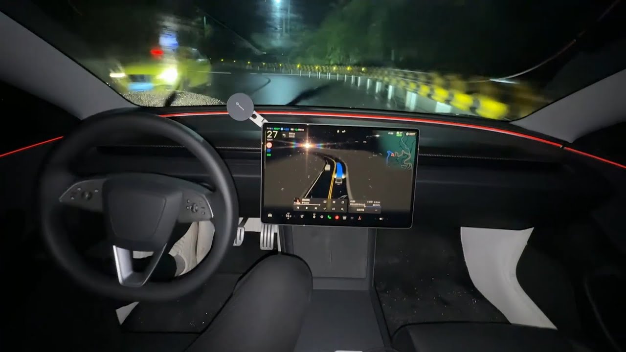 Netizens doubt Tesla FSD? Late-night Gele Mountain challenge reveals the truth! | Tesla FSD in China