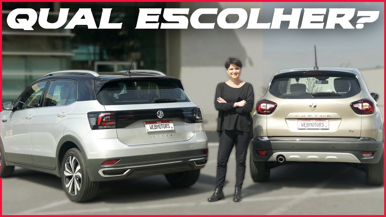 Renault Captur vs Volkswagen T-Cross [Comparativo 2021] 🤔Qual é o MELHOR SUV? Principais DIFERENÇAS