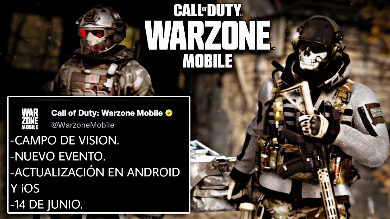 WARZONE MOBILE NUEVAS NOTICIAS, NUEVO EVENTO Y ACTUALIZACION EN ANDROID Y iOS